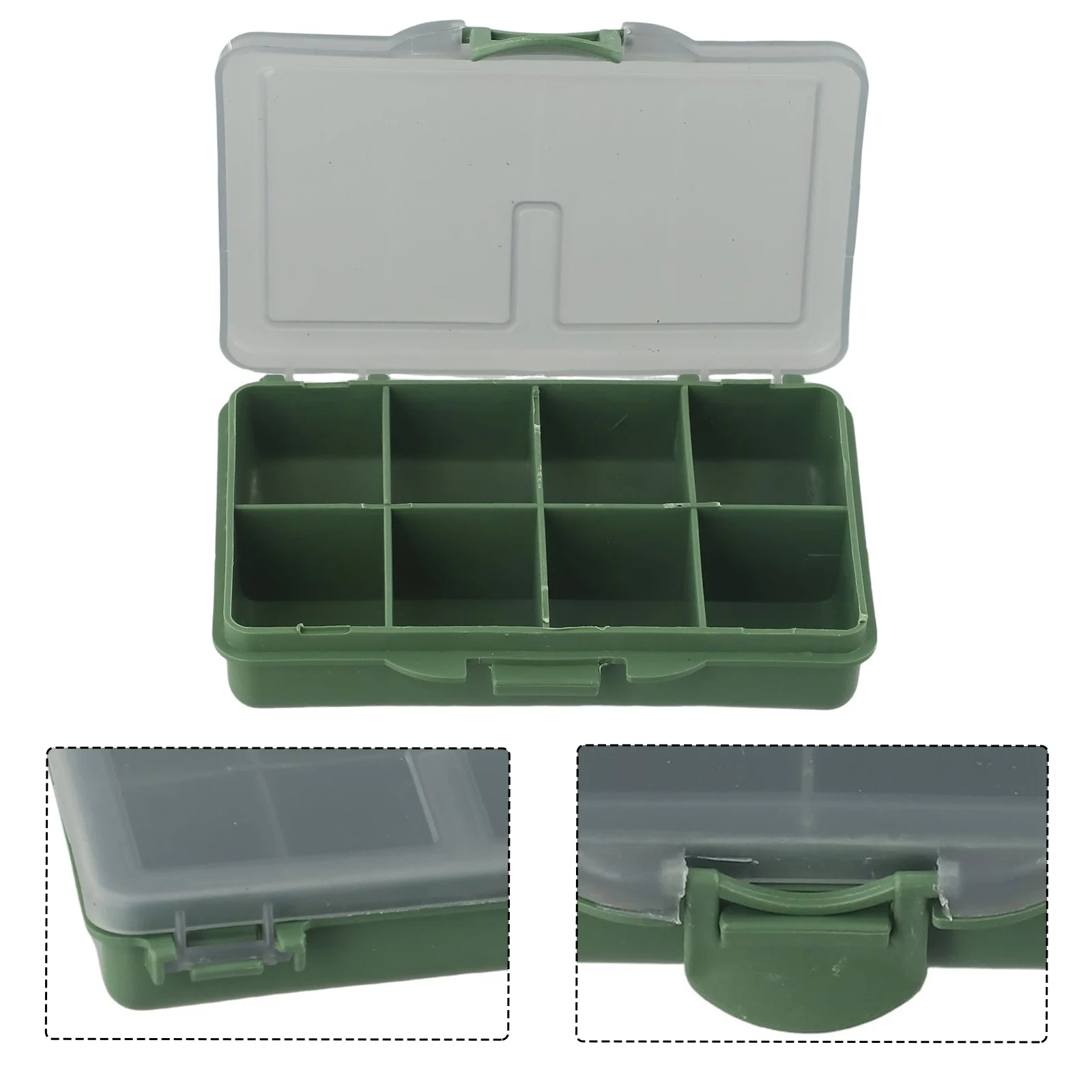 1-8 Compartments Storage Box C - đánh giá và giá Fishing Hook Box