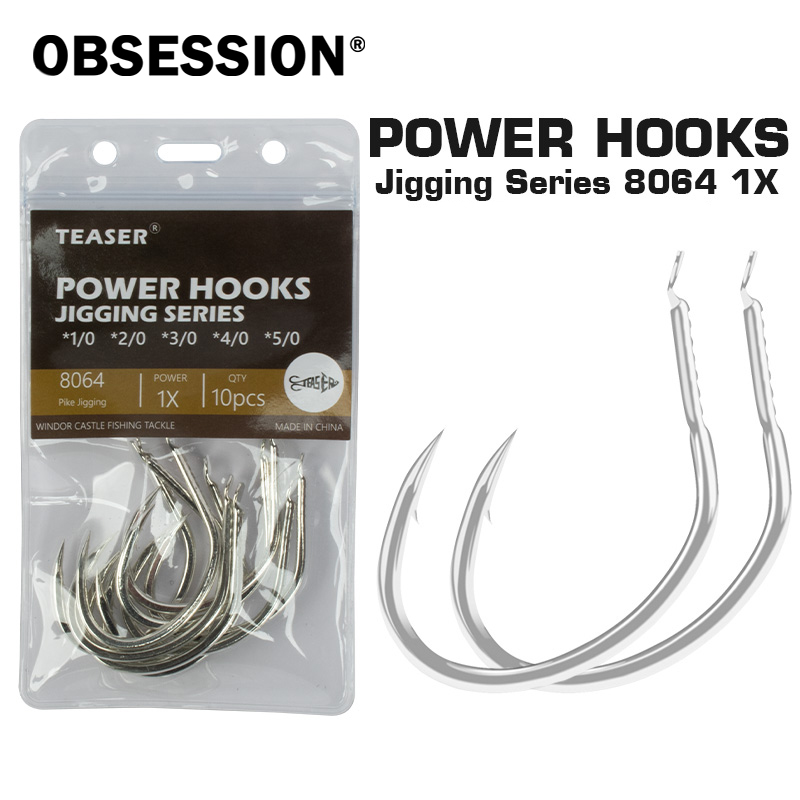 OBSESSION 10pcs/bag 8064 1X Hi - đánh giá và giá Fishing Hook Offset