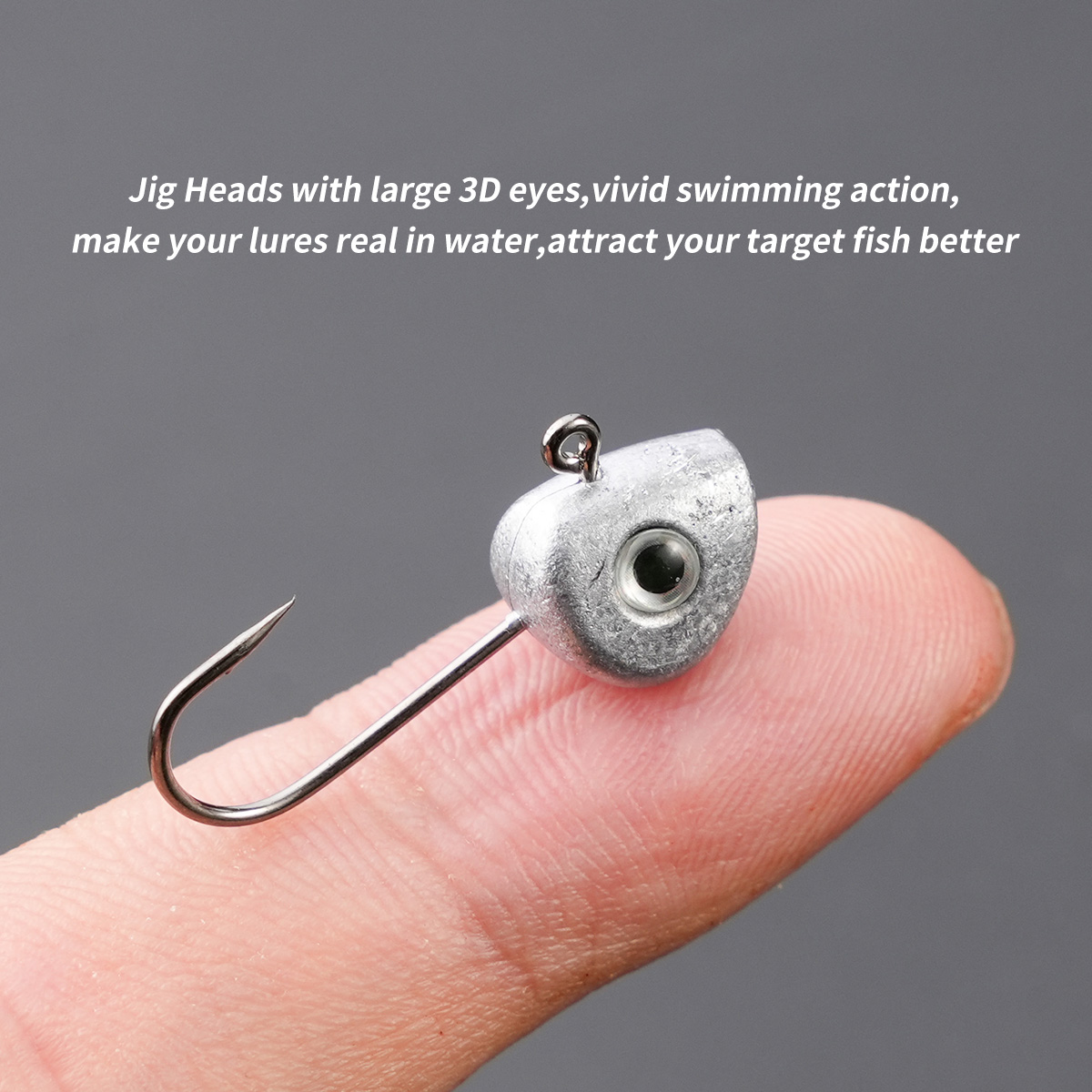 10pcs Mini Jig Head Hook 3D Ey - đánh giá và giá Fishing Hook Size