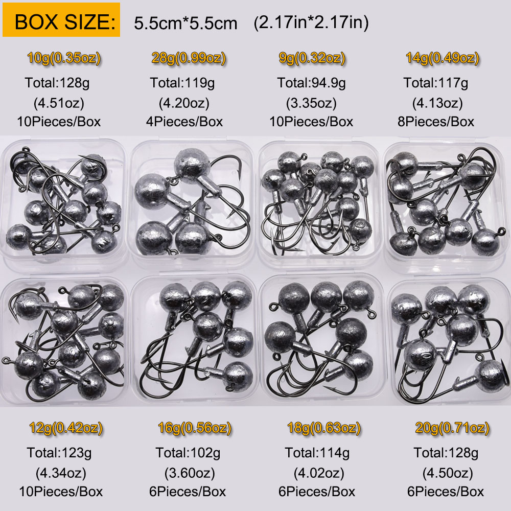 Lurestiker All sizes 1g 2g 3g  - đánh giá và giá Fishing Hook Size