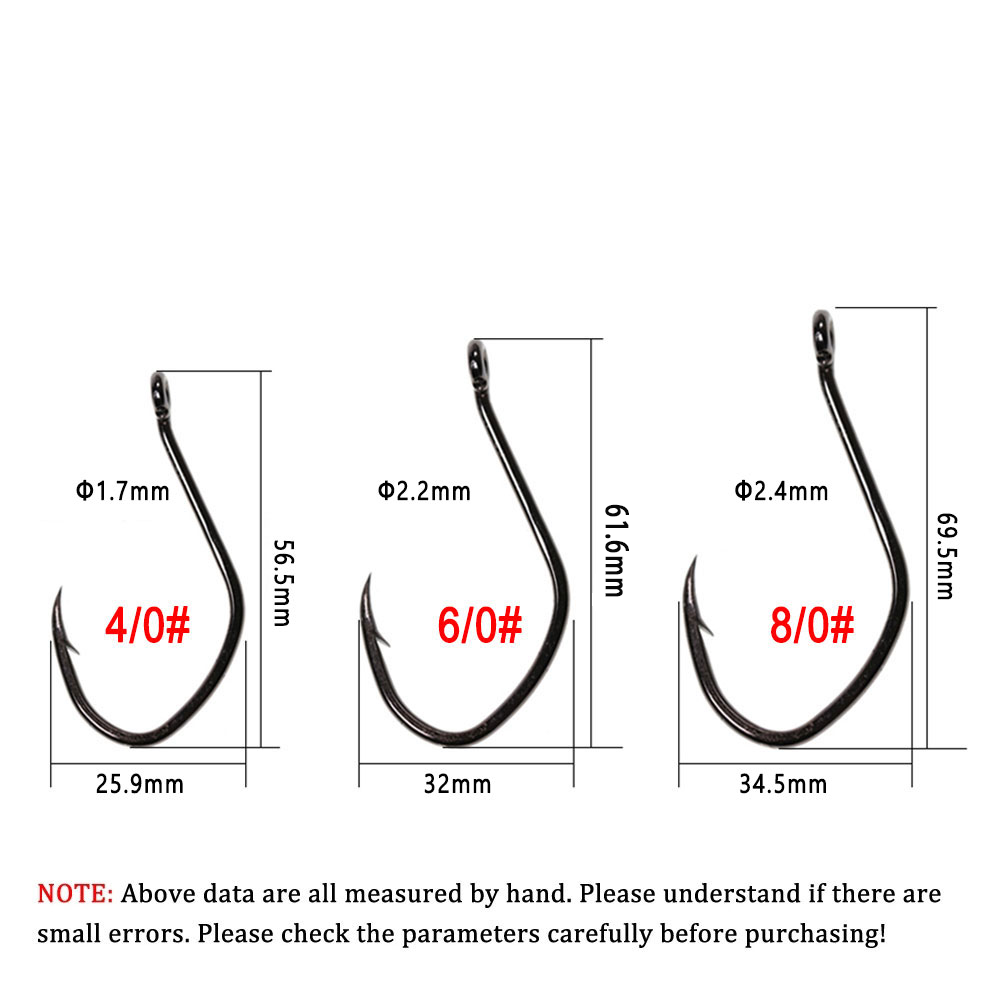 Wifreo 20 Chiếc Hình Chữ V Cá  - đánh giá và giá Fishing Hook Size