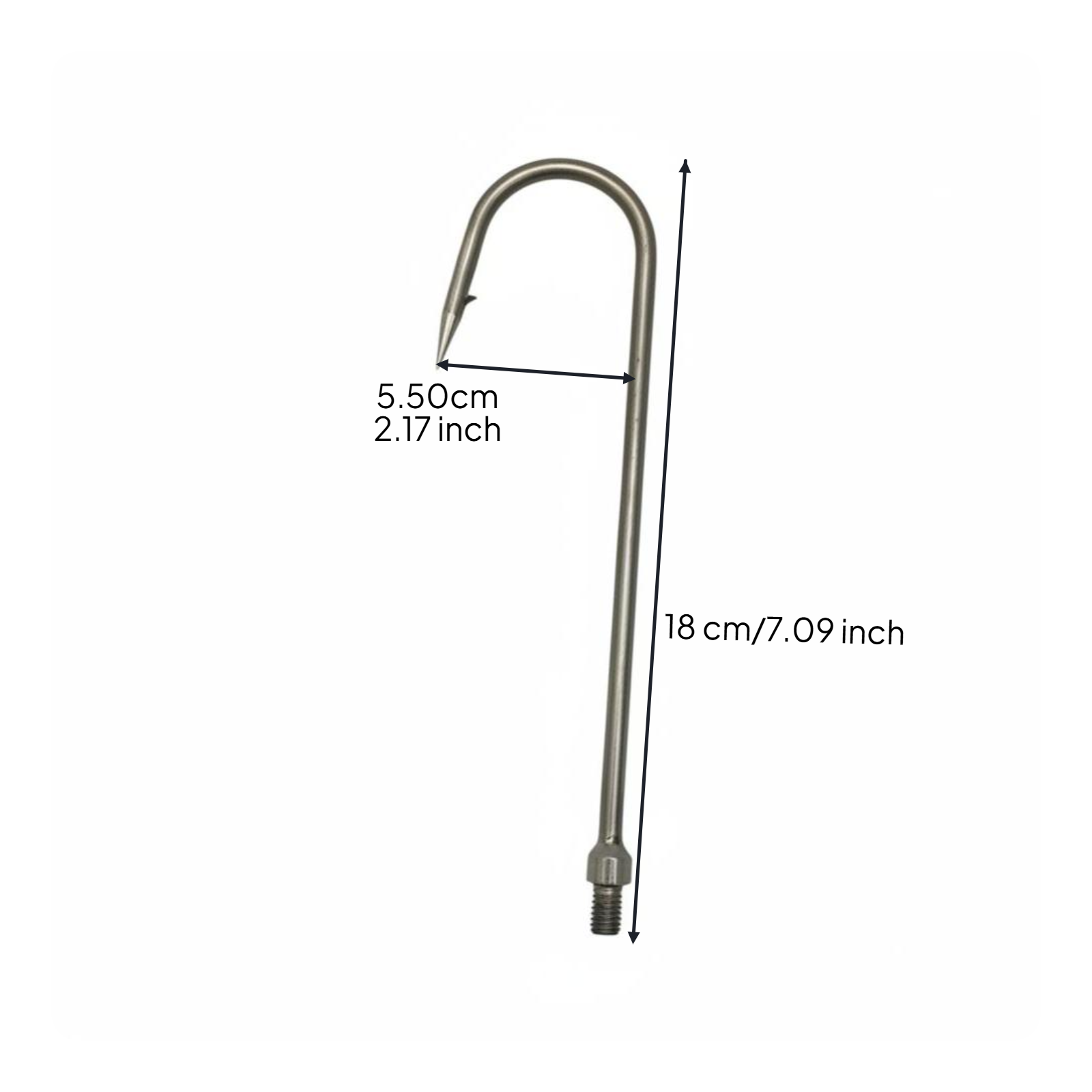 Stainless Gaff Fishing Hook He - đánh giá và giá Fishing Hook Stainless Steel